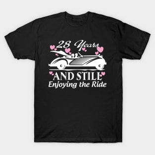 Anniversary Gift 28 years Wedding Marriage T-Shirt